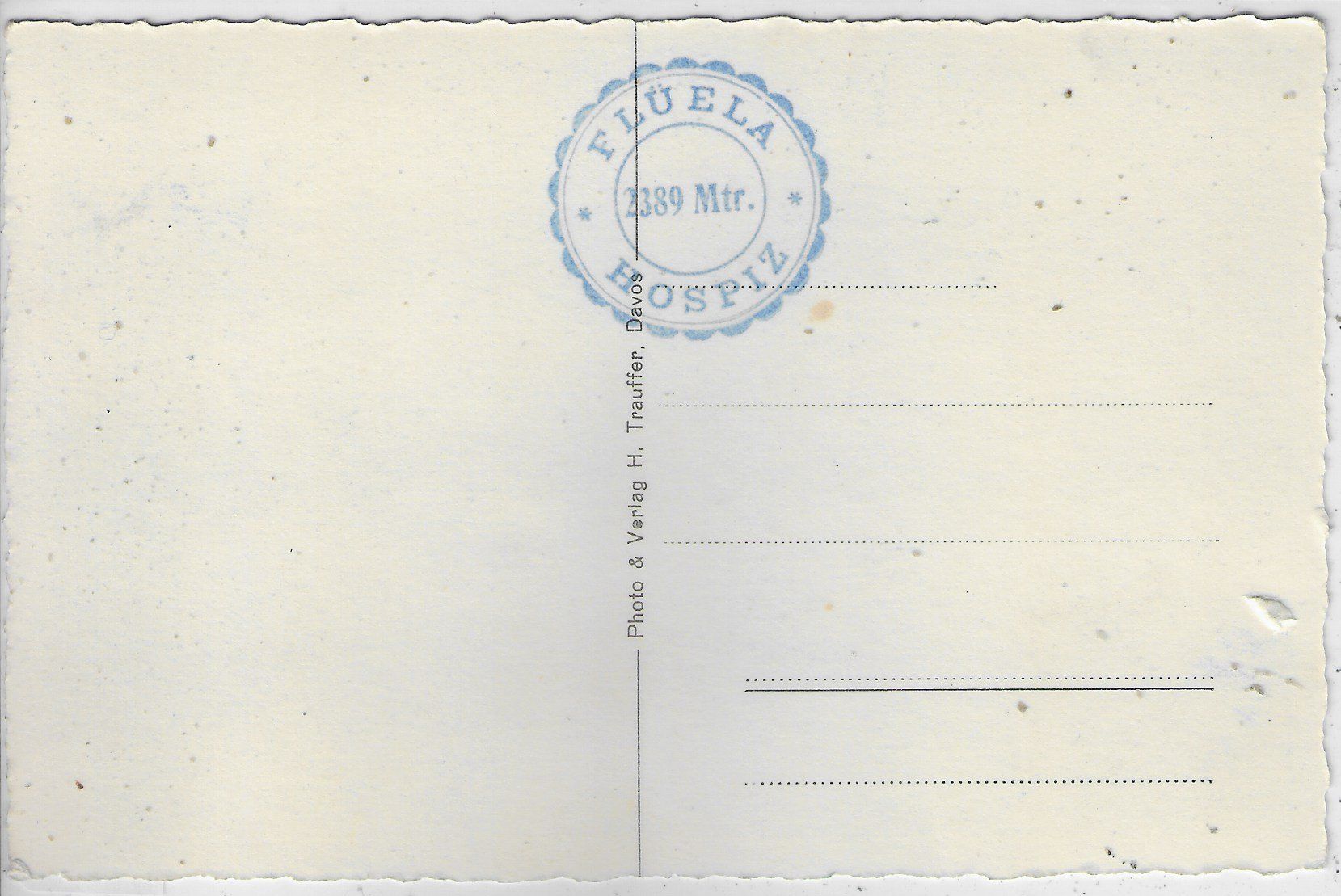 Cartes postales: Flüelatal mit Weisshorn – D'occasion à Ettingen par Kartenplanet 1