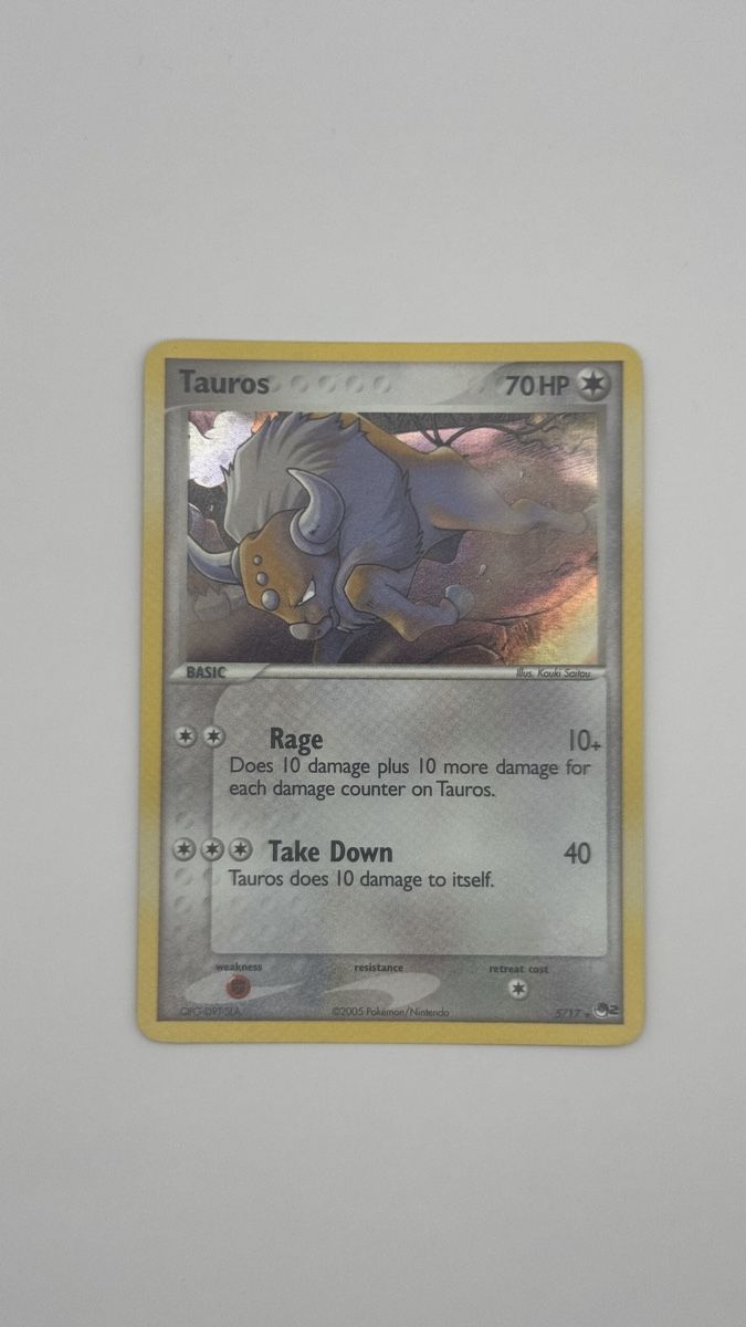 Pokémon Sammelbilder & Trading cards: Tauros Holo 5/17 Pop Série 2 – Gebraucht aus Belprahon von Rob_ain