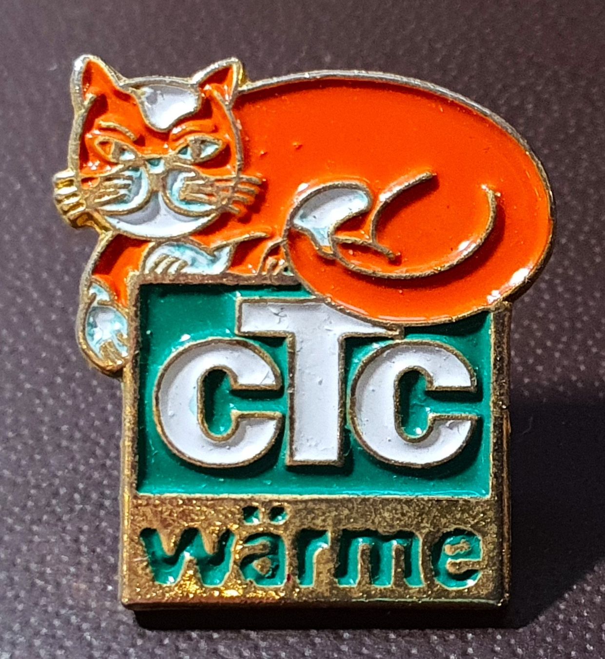 Placchette & Badge: R761 - Pin CTC wärme Katze – Usato da Reinach BL venduto da Boston-Verkauf