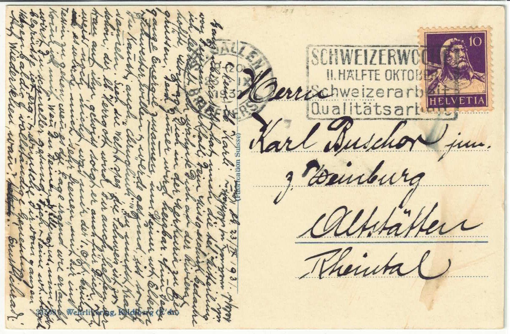 Cartoline postali: St. Gallen - Klosterkirche – Usato da Ettingen venduto da Kartenplanet 1