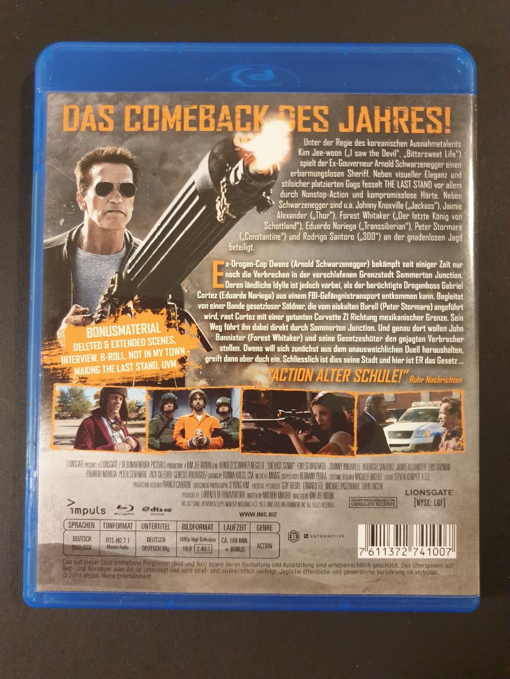 Tutti i DVDs: The Last Stand - Arnold Schwarzenegger Blu-ray Disc – Usato da Steffisburg venduto da Blue_bj5g 1