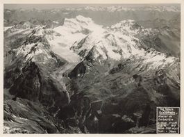 Militärische Flugaufnahme  Grand Combin Gletscher