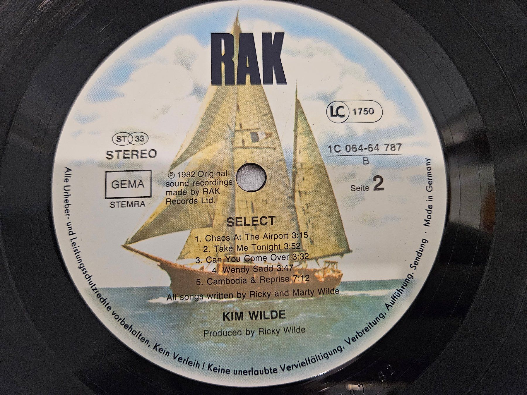 Schallplatten: Kim Wilde – Select (LP, Synth-pop) – Gebraucht aus Uster von Vinyl-Leidenschaft 6