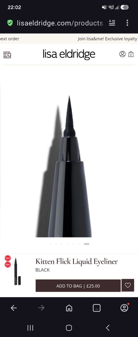 Make-up: Lisa Eldridge black eyeliner – Nuovo e nell'imballaggio originale da Horgen venduto da dariajed 1