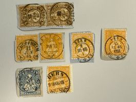 Sitzende Helvetia Lot, gestempelt