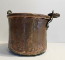Kupferkübel antiker Kupfer Kessel   Topf   13 hoch  15 cm dm