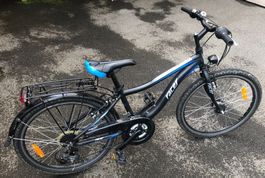 Kinderfahrrad Racer Street 24 in schwarz