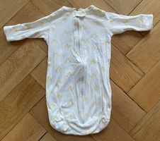 Baby Schlafsack Grösse 50-56 weiss mit Entenmotiv