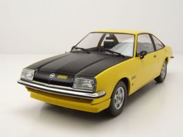 Opel Manta B GT/E Phase I 1975-1979 gelb / matt-schwarz 1:18
