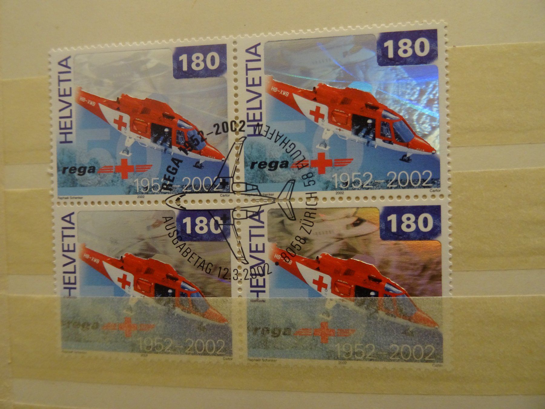 Tous les timbres: 2002 Rega ET Viererblock – D'occasion à Olten par pechsisa1