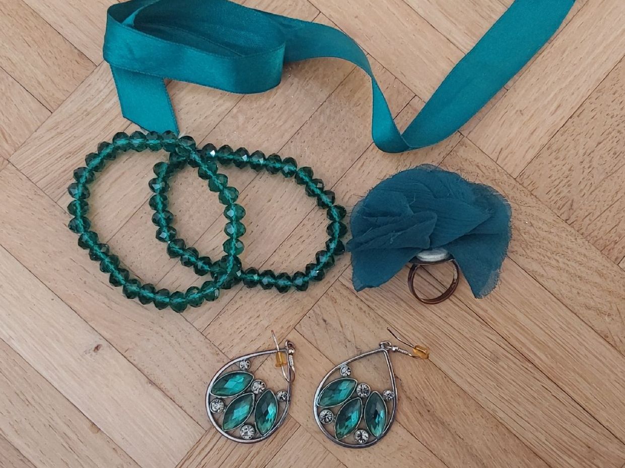 Altri gioielli: Set Modeschmuck neu Farbe petrol – Nuovo (secondo la descrizione) da Köniz venduto da scopello12
