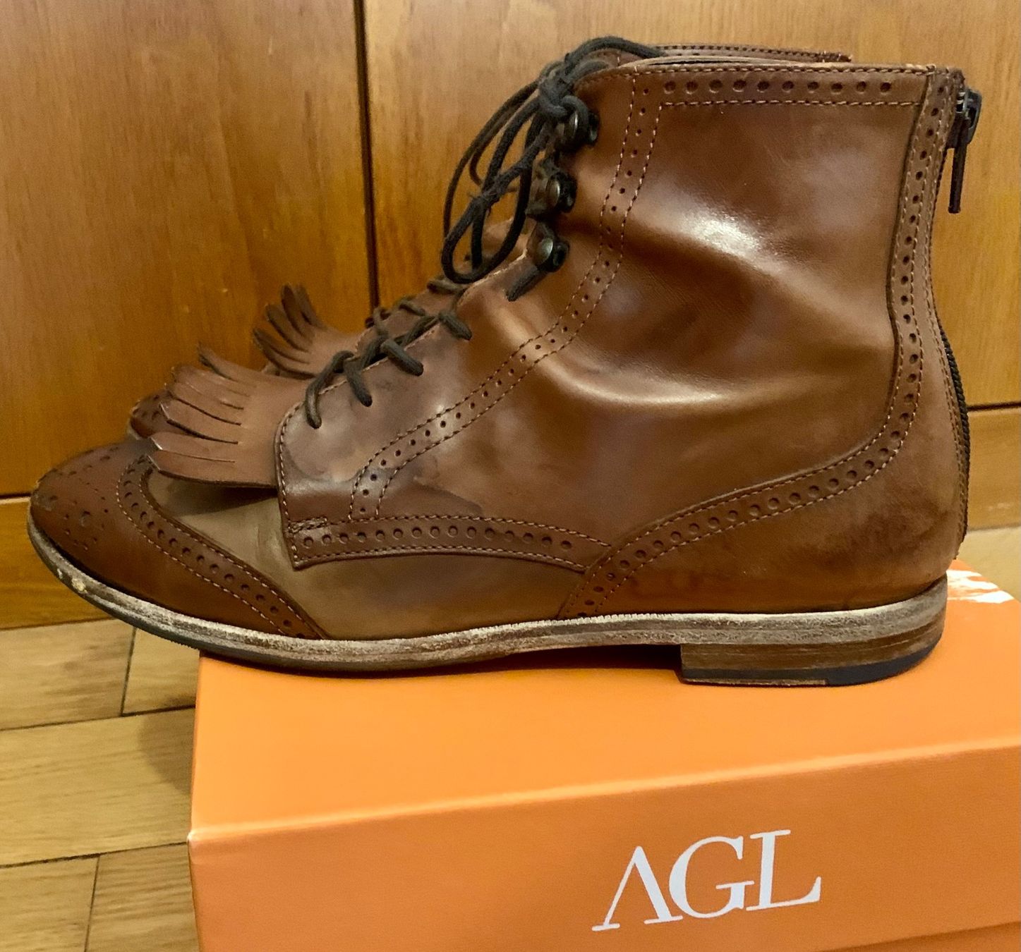 AGL Scarpe da donna: AGL Budapester Stiefelette, Gr. 38 – Usato da Zürich venduto da p_q7q_nichtraucher 3