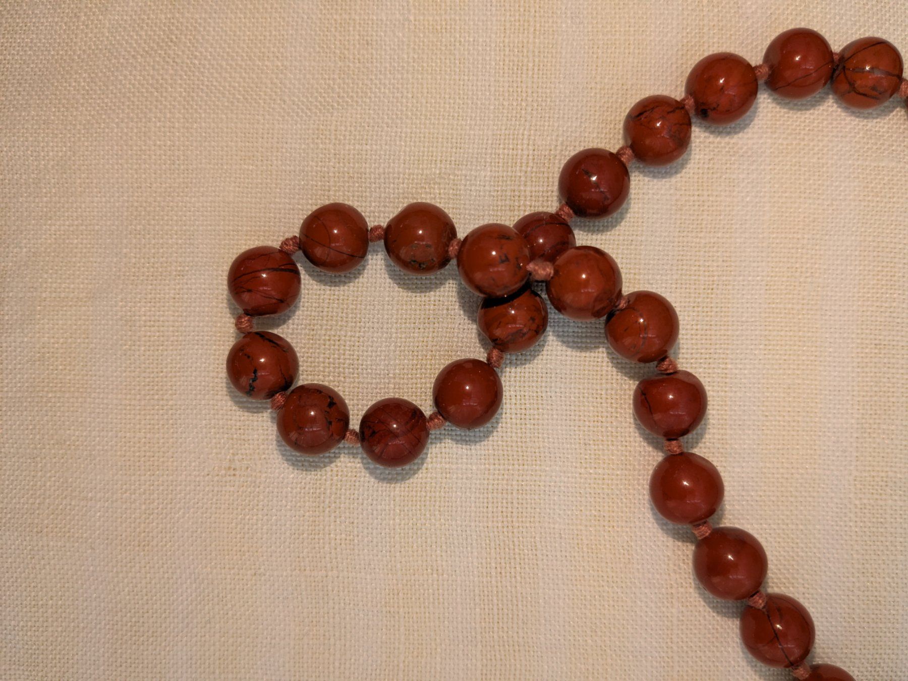 Catenine: Echte Halskette Roter Jaspis 49,5cm – Usato da Giffers venduto da agu25 1