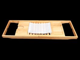 Badewannenablage Bambus verstellbar (70 - 103cm)