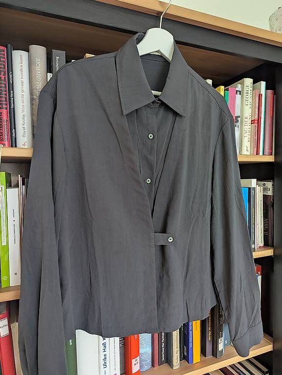 Camicette: Designer Bluse Plissiert grau S – Usato da Zürich venduto da lin_6dtc 2