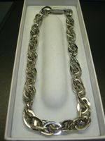 Edelstahl Kette 50cm, ovale Glieder, Magnetverschluss