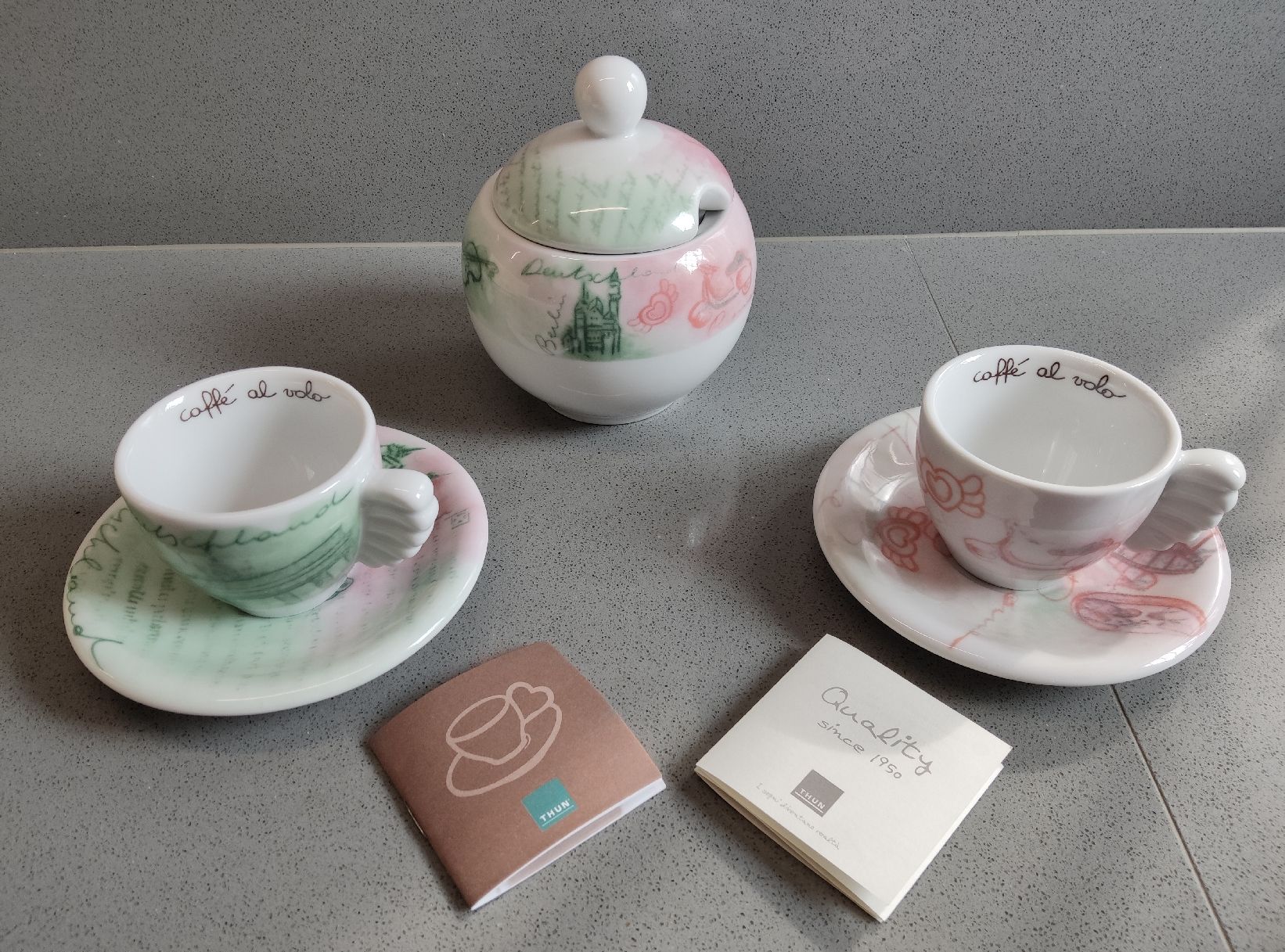 Tazze: NEU DESIGN ESPRESSO - Set / THUN caffé al volo – Nuovo e nell'imballaggio originale da Minusio venduto da Todesca