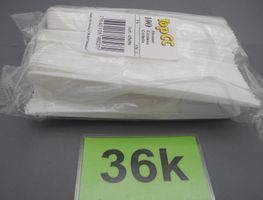 100 Stück Plastik Messer weiss, Nr. 36k