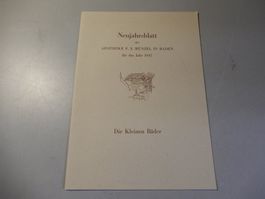 Neujahrsblatt Apotheke F.X. Münzel Baden 1947