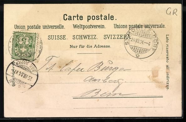 Ansichtskarten: Litho St. Moritz, Statzersee, Innfall, C – Gebraucht aus Berlin von bartko-reher 1