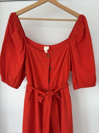 Kleid rot Grösse M, Baumwolle