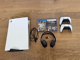 PlayStation 5 Disc Edition – Komplettset mit Zubehör