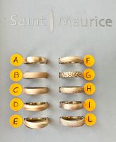 Saint|Maurice - Anello stile fede nuziale in lega di metallo