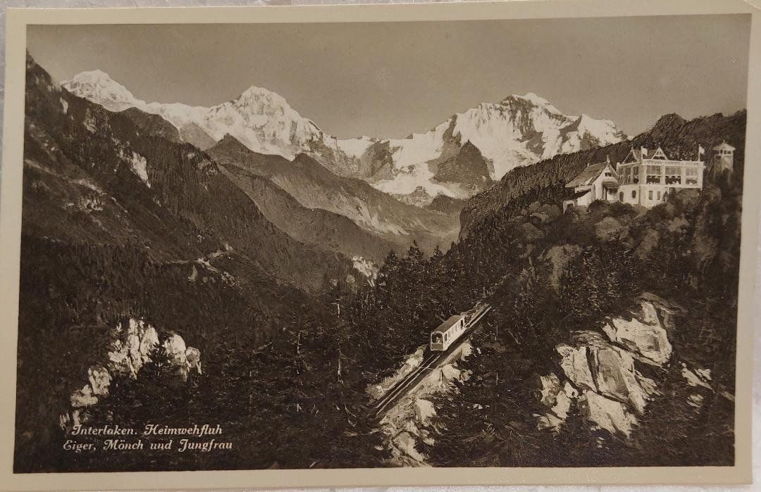 Cartoline postali: INTERLAKEN - Heimwehfluh – Usato da Delémont venduto da Domdom1