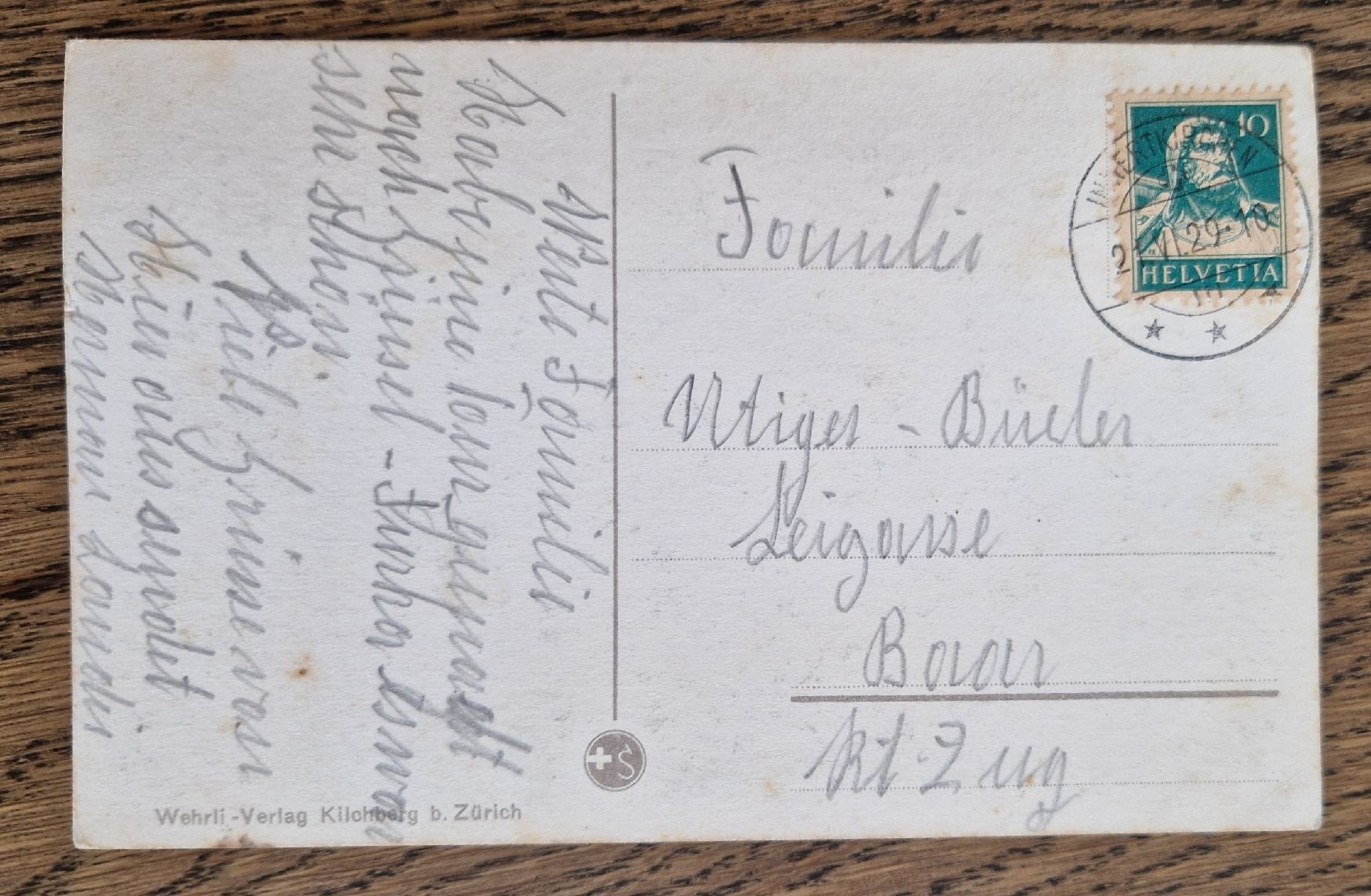 Cartes postales: Aareschlucht 1929, n. Baar – D'occasion à Ebikon par Donar50 1