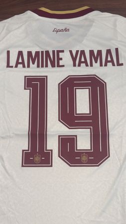 Lamine Yamal Spain WM 2026 Stadium Away Jersey Size L