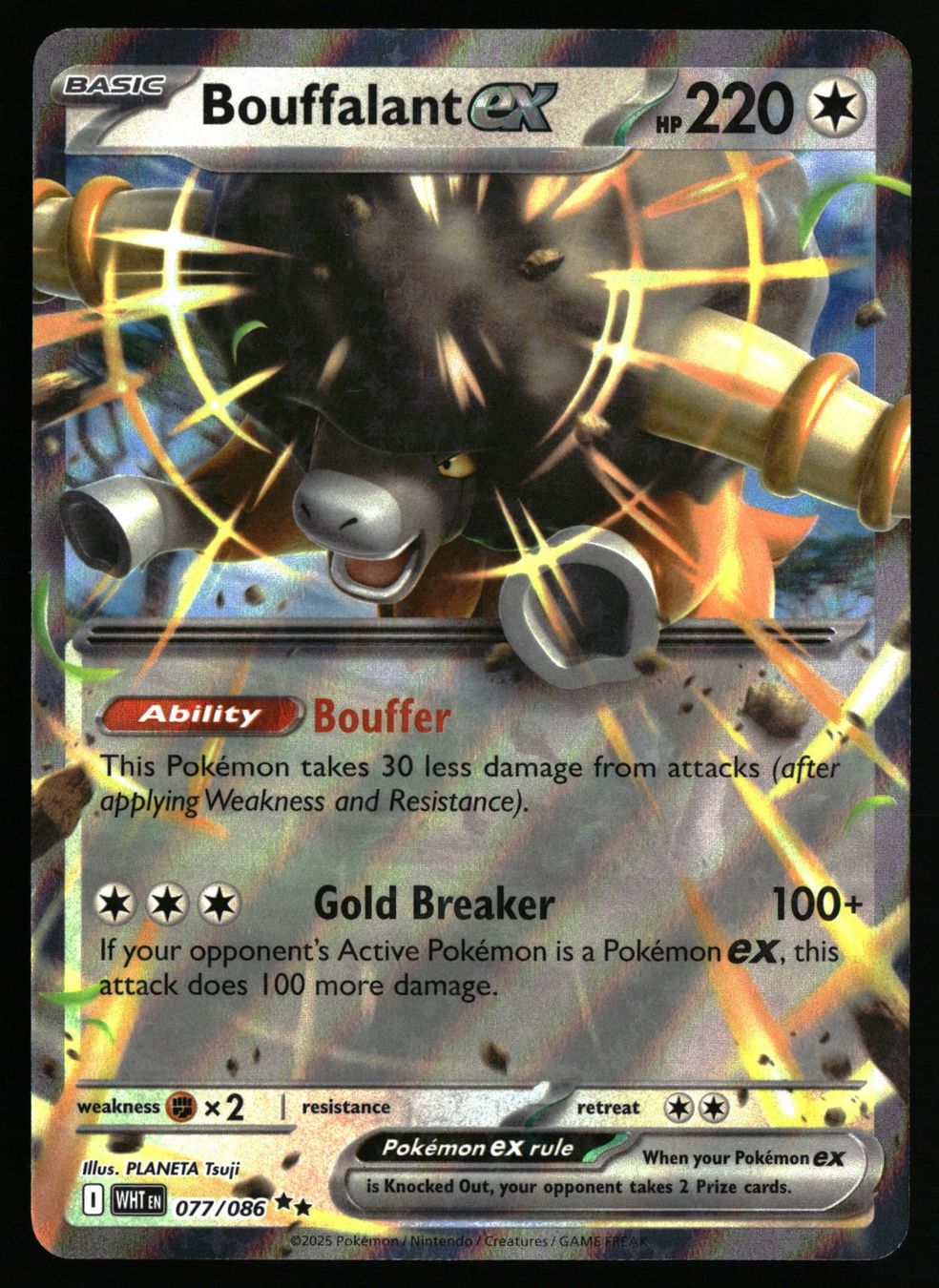 Pokémon Carte collezionabili: Bouffalant ex #77 Pokemon White Flare – Usato da Feuerthalen venduto da Plazatoys