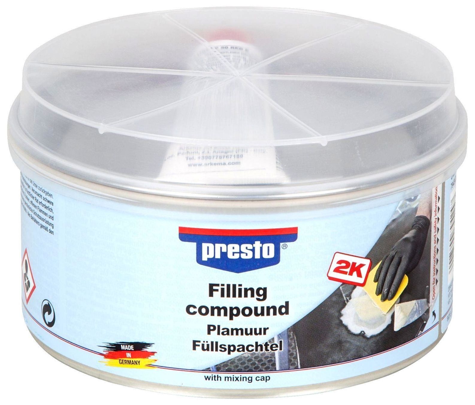 Materiale di riempimento: 2-Komponenten-Polyesterspachtel 1 kg – Nuovo e nell'imballaggio originale da St. Gallen venduto da schnaeppchen-preise