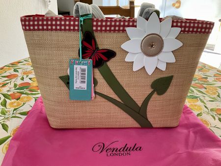 Borsa Vendula London “Daisy Garden” Tote Bag – NUOVA con car