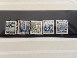 Timbres Espagne série 1942 AYUNTAMIENTO DE BARCELONA 50