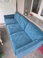 Beautiful Teal Blue Pfister Sofa/Couch