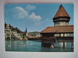 Alte AK Luzern, Kapellbrücke,