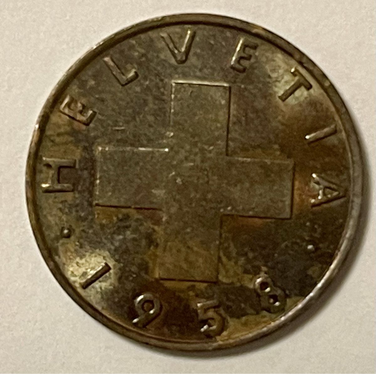Tutti le monete: 2 Rappen 1958 – Usato da Basel venduto da Bz68 1