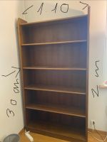 Bücherregal Holz Breite ca. 110 cm Tiefe 30 cm Höhe 2 m
