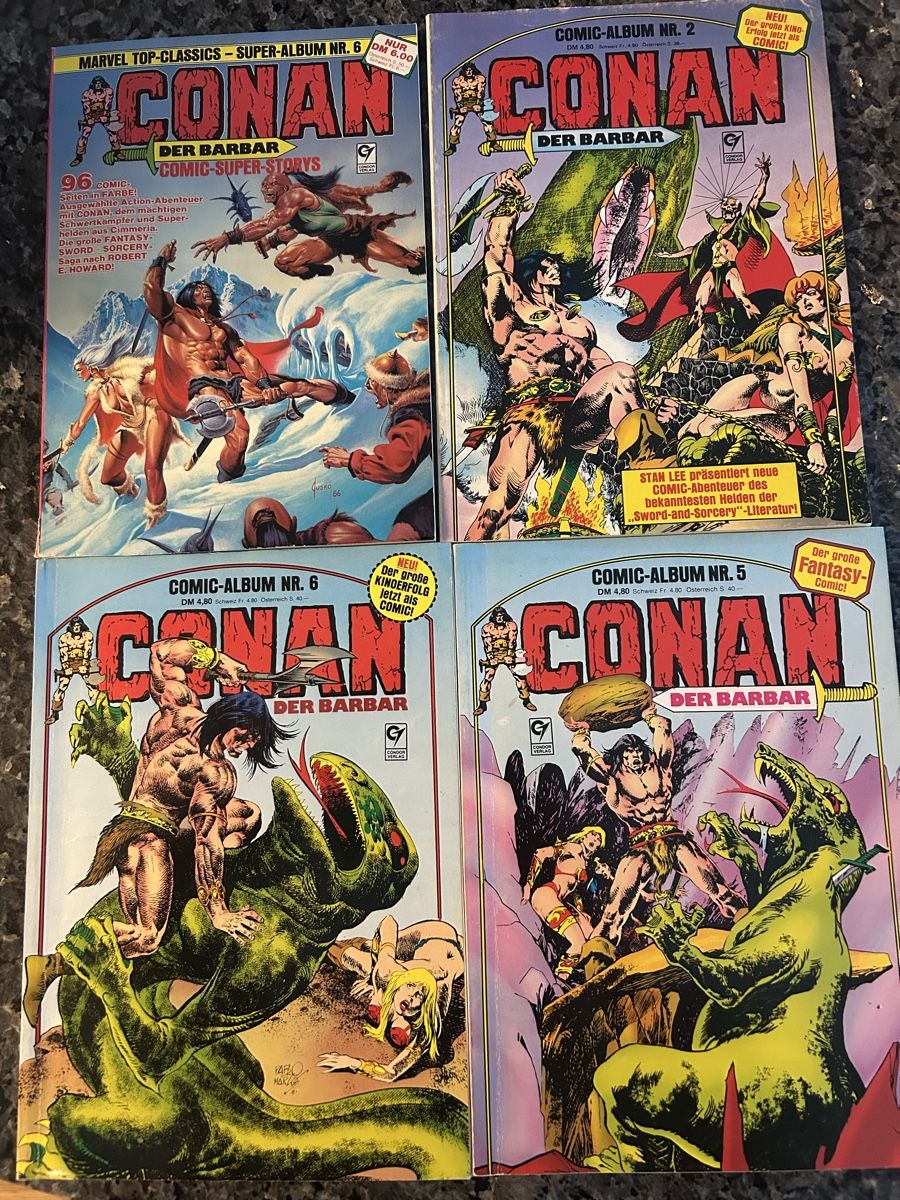 Fumetti: 4x CONAN Comics (1980/1987) – Usato da Winterthur venduto da stella67
