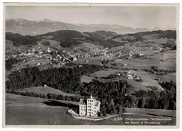 Fünfländerblick, Fliegeraufnahme, Heiden, gelaufen 1950