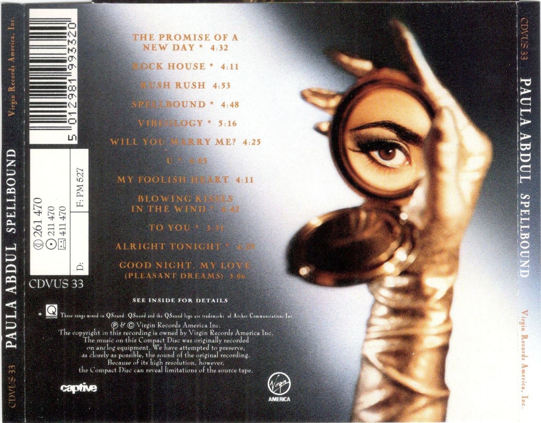 CDs: Paula Abdul CD Spellbound – Gebraucht aus St. Margarethen TG von ursk10 1