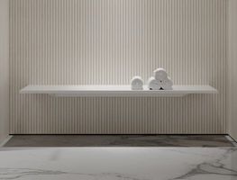 Wand-Regal / Wall Shelf, weiss / white, 140cm