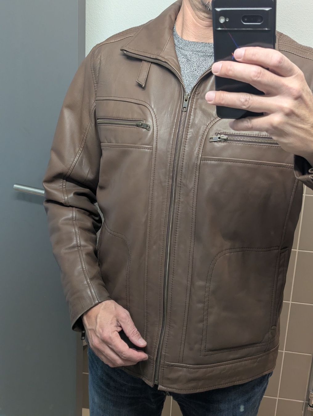 Giacche: Herren Lederjacke, top Zustand – Usato da Brunnen venduto da Kingphil