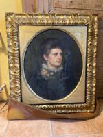 Gemälde Portrait Femme Frau ancien Porträt antik