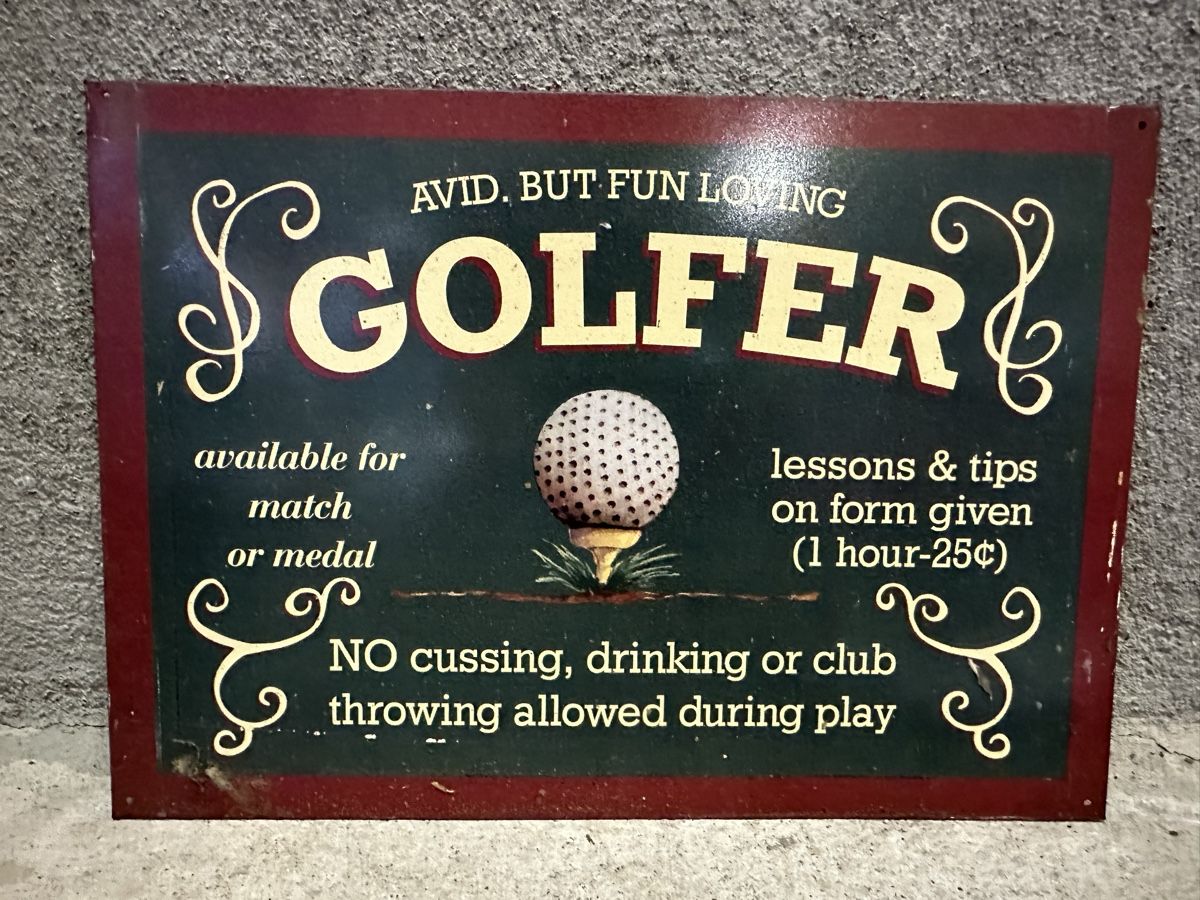 Schilder: Golfer – Gebraucht aus Reinach AG von rares75