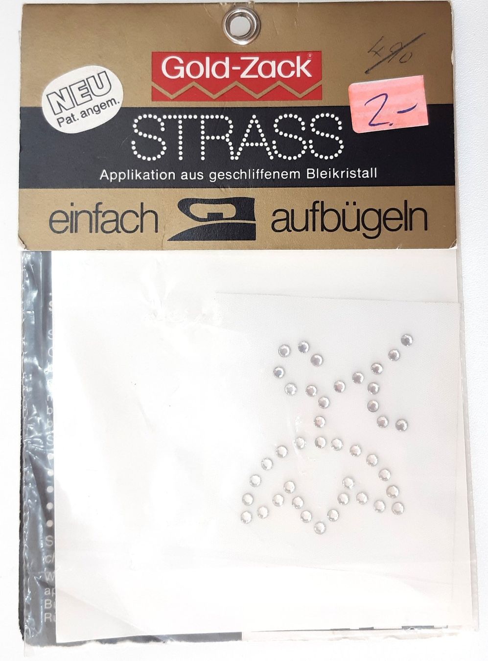Tessuti: Patch mit Strass - Patch avec strass – Nuovo e nell'imballaggio originale da Savagnier venduto da Marderuth