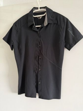 Salomon Wanderbluse leicht tailliert schwarz  Gr. S