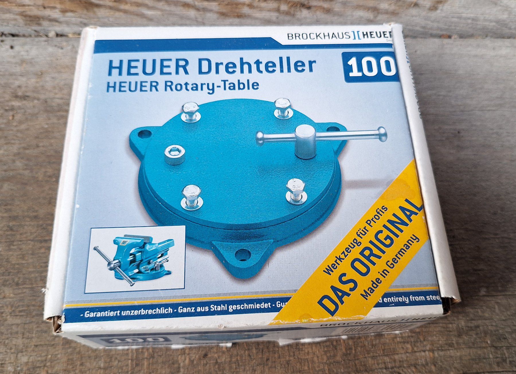 Alle Werkzeuge: Heuer Drehteller 100, Original Brockhaus – Neu und originalverpackt aus Weinfelden von JoeBaer