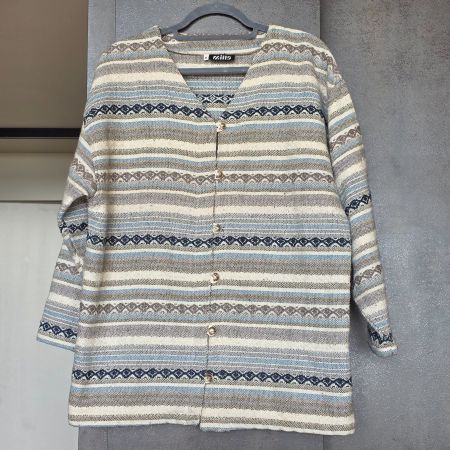 🐸 MILLS JACKE GEWEBT MIT WOLLE S SCHMUCKKNÖPFE