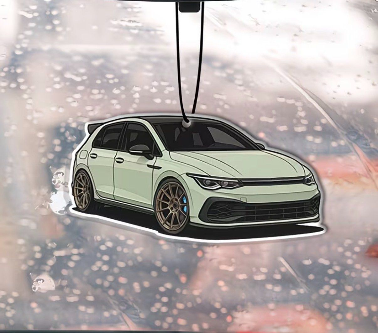 Lufterfrischer: Duftbaum VW Golf 8 R - Echter Hingucker Wunderbaum – Neu und originalverpackt aus Burg AG von Dein-Expert 1